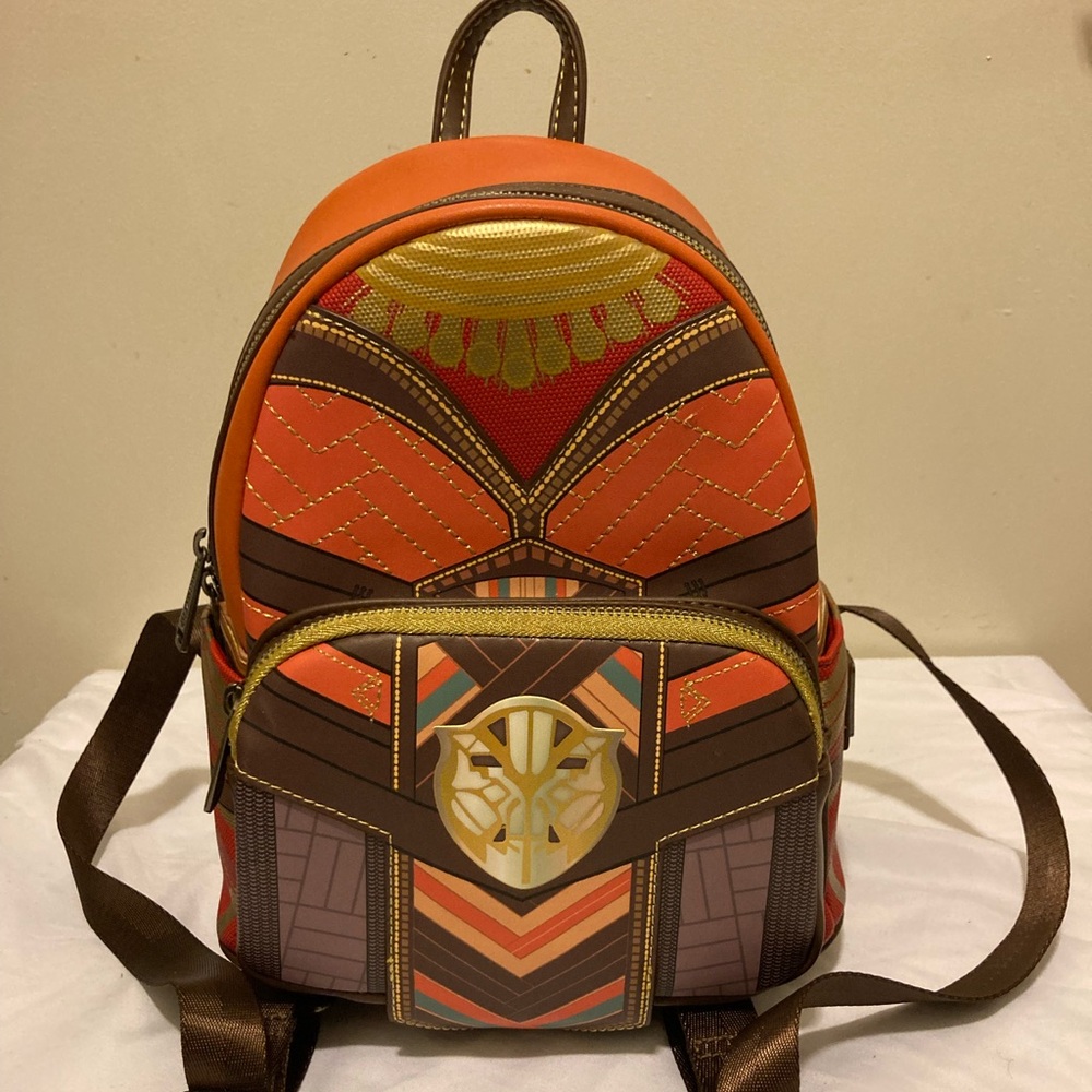 Disney Loungefly Marvel Wakanda Forever Black‎ Panther Okoye Mini Backpack